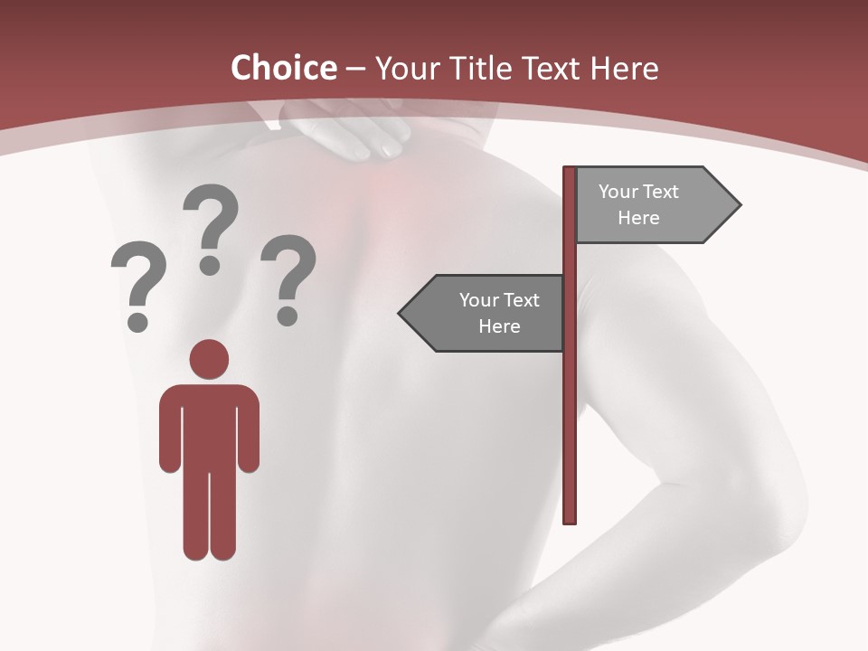 A Man Holding His Back In Pain Powerpoint Presentation PowerPoint Template