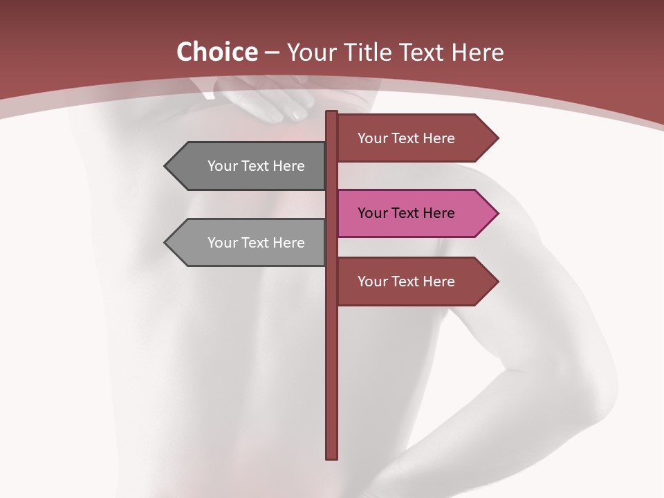 A Man Holding His Back In Pain Powerpoint Presentation PowerPoint Template