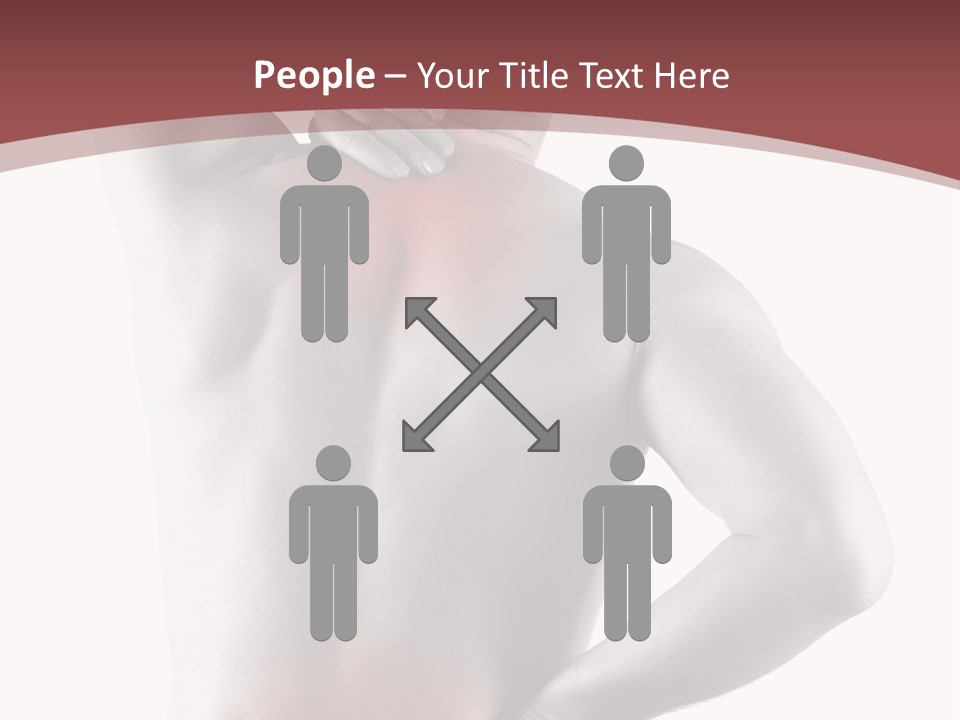 A Man Holding His Back In Pain Powerpoint Presentation PowerPoint Template
