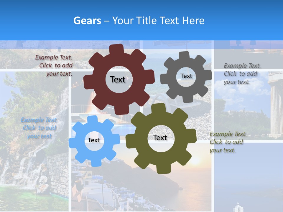 A Collage Of Photos With The Words Name Of The Presentation PowerPoint Template