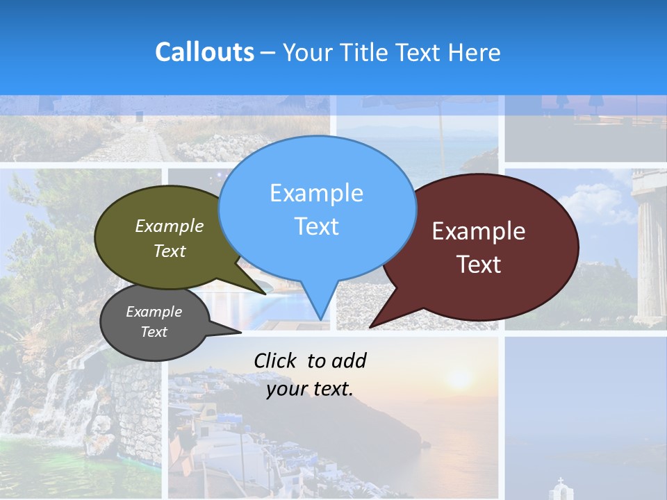 A Collage Of Photos With The Words Name Of The Presentation PowerPoint Template