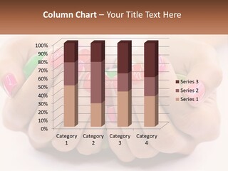 A Woman's Hands With Colorful Nail Polish PowerPoint Template