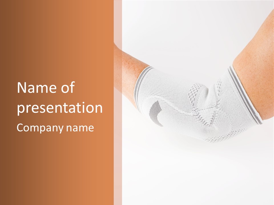 A Person With A Cast On Their Arm PowerPoint Template