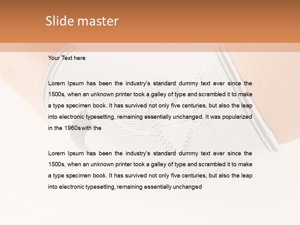 A Person With A Cast On Their Arm PowerPoint Template