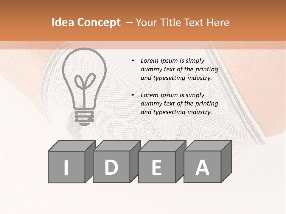 A Person With A Cast On Their Arm PowerPoint Template