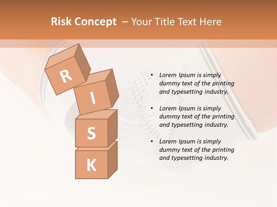 A Person With A Cast On Their Arm PowerPoint Template