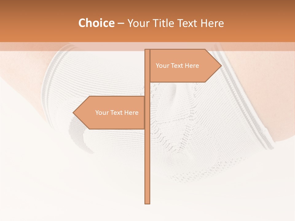 A Person With A Cast On Their Arm PowerPoint Template