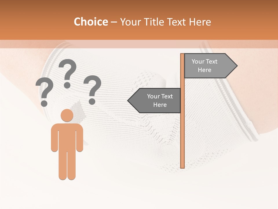A Person With A Cast On Their Arm PowerPoint Template