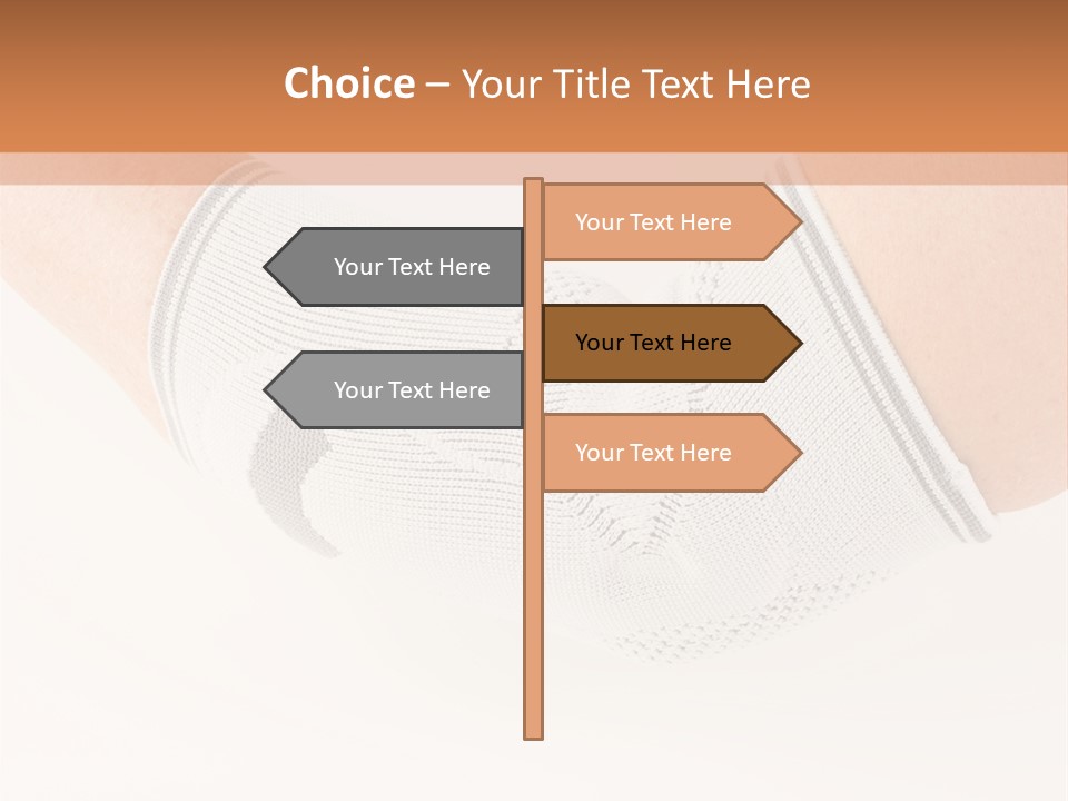 A Person With A Cast On Their Arm PowerPoint Template