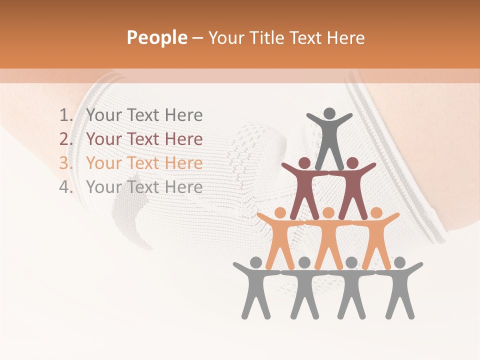 A Person With A Cast On Their Arm PowerPoint Template