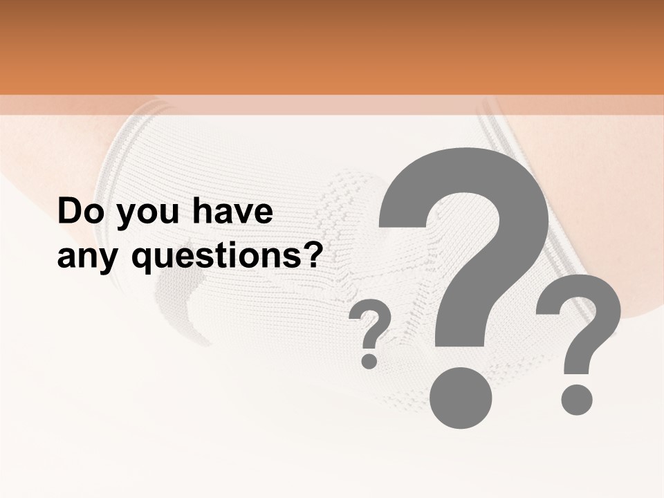 A Person With A Cast On Their Arm PowerPoint Template