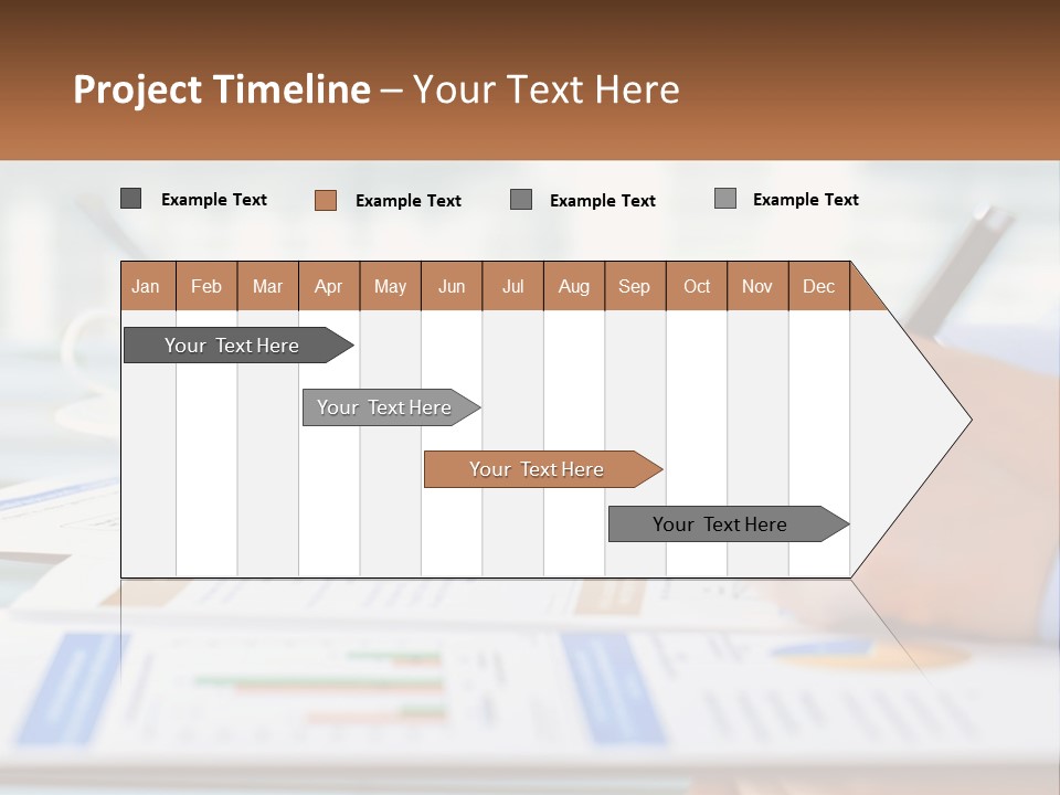 A Person Writing On A Piece Of Paper With A Calculator PowerPoint Template