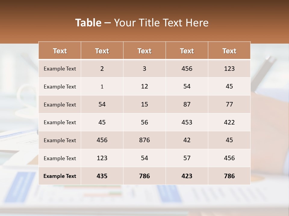 A Person Writing On A Piece Of Paper With A Calculator PowerPoint Template