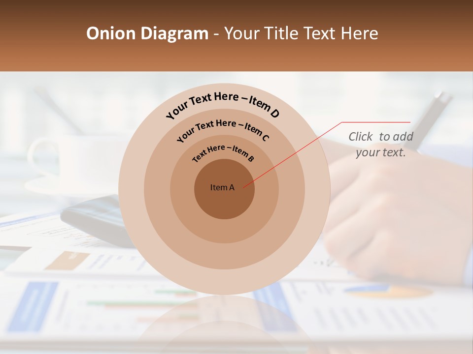 A Person Writing On A Piece Of Paper With A Calculator PowerPoint Template