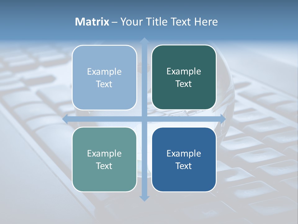 A Globe On Top Of A Computer Keyboard PowerPoint Template