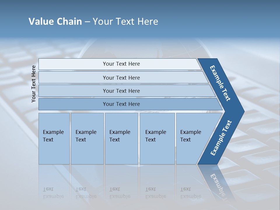 A Globe On Top Of A Computer Keyboard PowerPoint Template