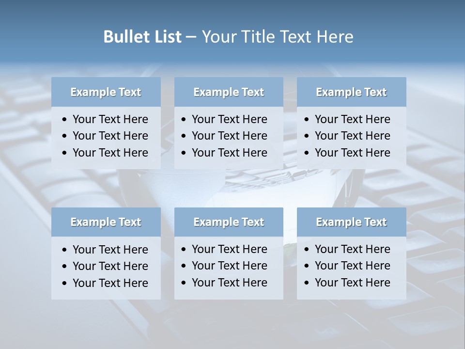 A Globe On Top Of A Computer Keyboard PowerPoint Template