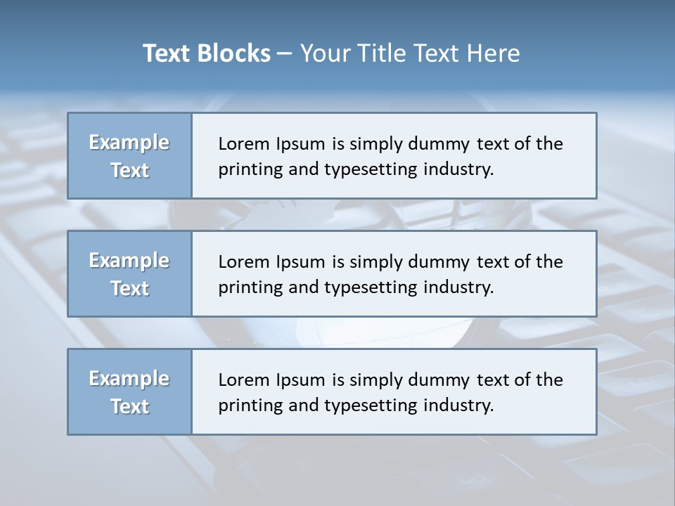 A Globe On Top Of A Computer Keyboard PowerPoint Template