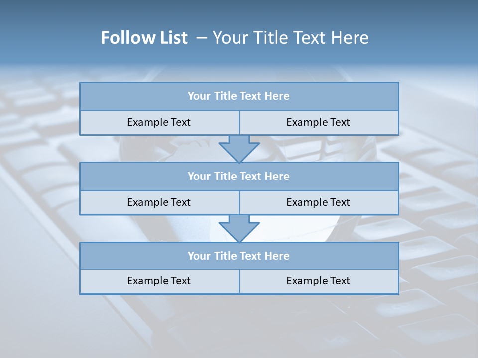 A Globe On Top Of A Computer Keyboard PowerPoint Template