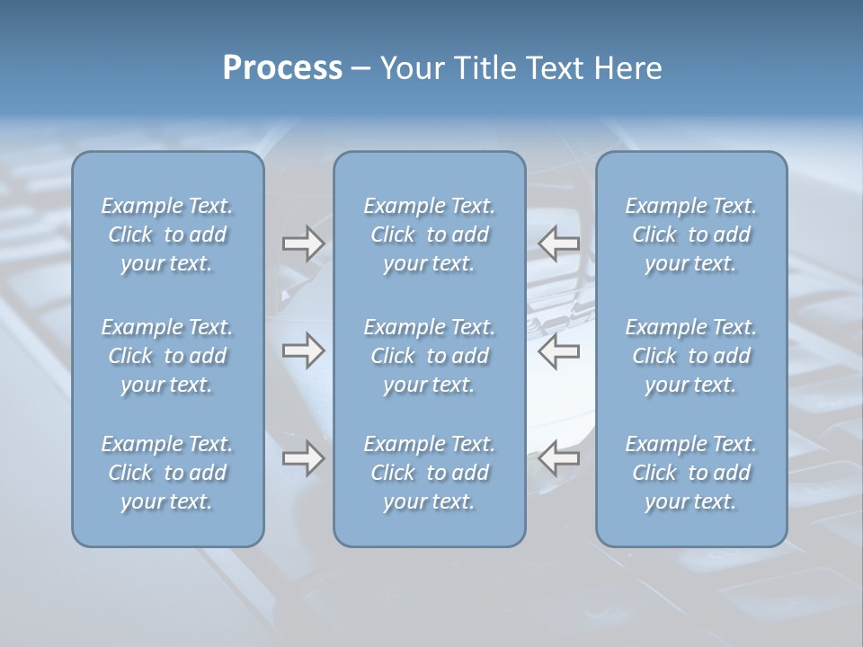 A Globe On Top Of A Computer Keyboard PowerPoint Template