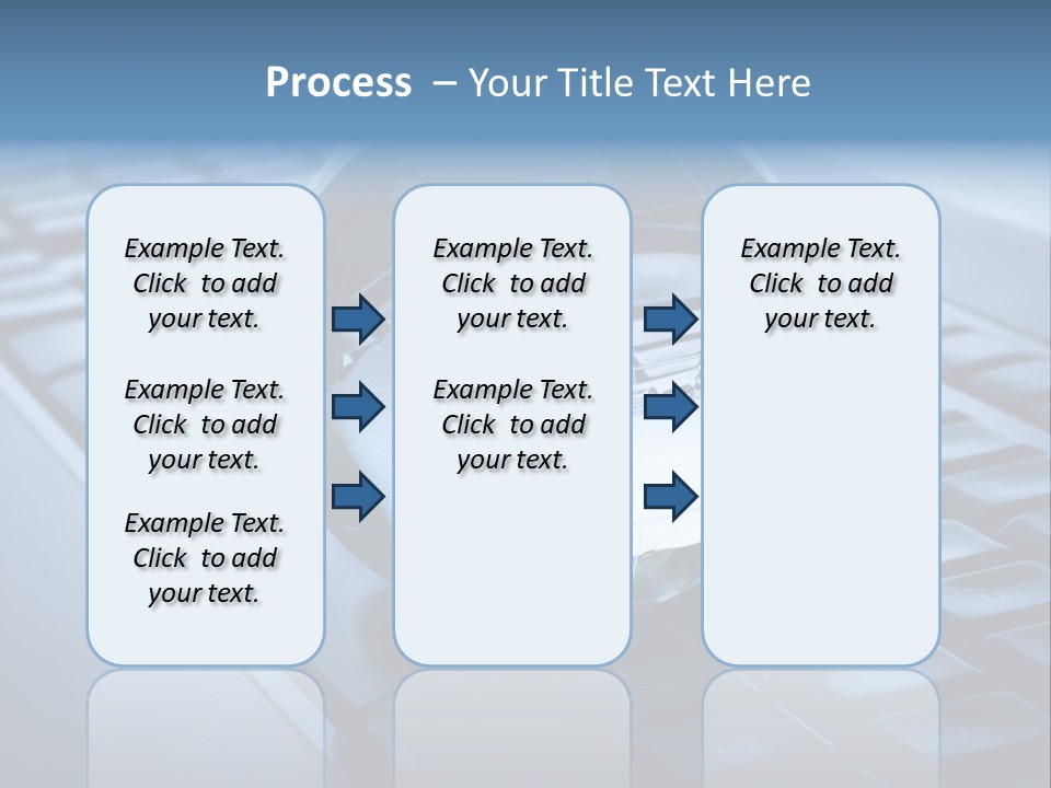 A Globe On Top Of A Computer Keyboard PowerPoint Template