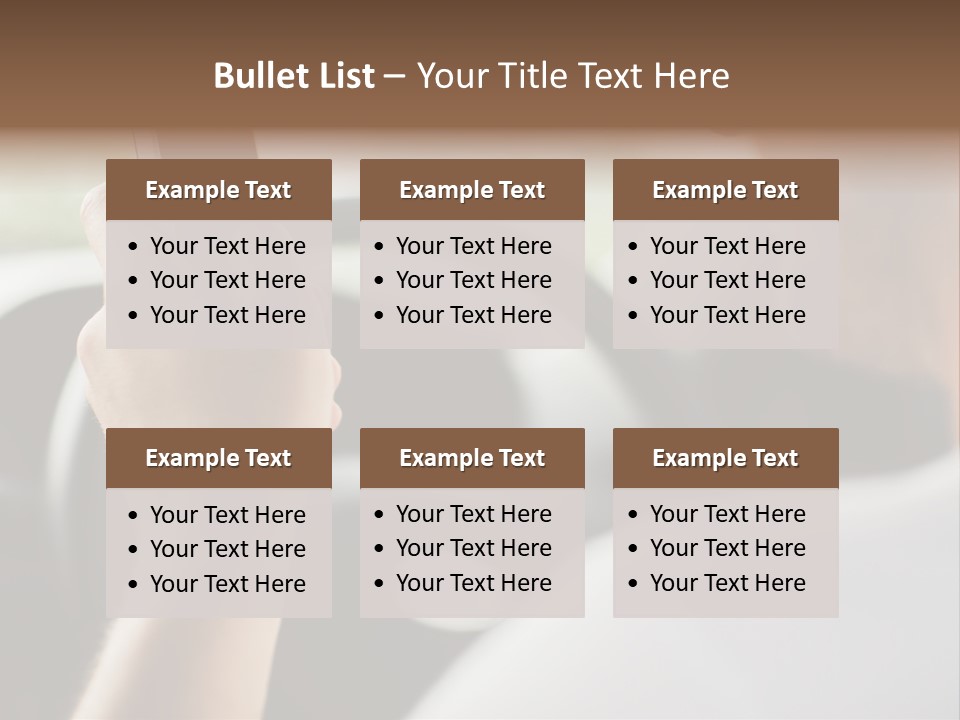 A Man Holding A Cell Phone While Driving A Car PowerPoint Template