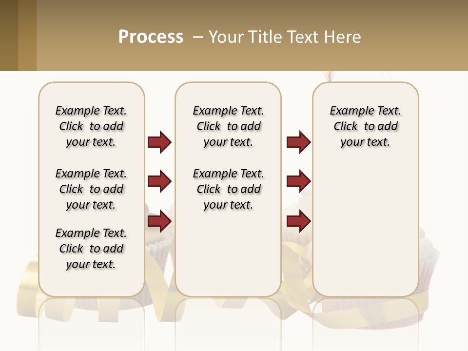 A Group Of Cupcakes With Candles On Them PowerPoint Template