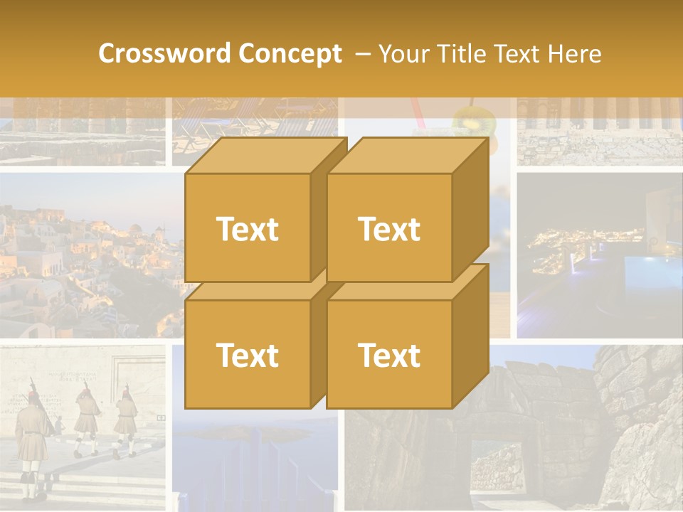 A Collage Of Different Pictures With A Drink PowerPoint Template
