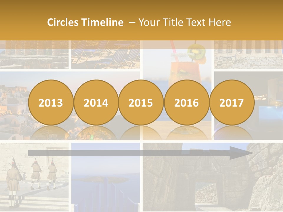 A Collage Of Different Pictures With A Drink PowerPoint Template