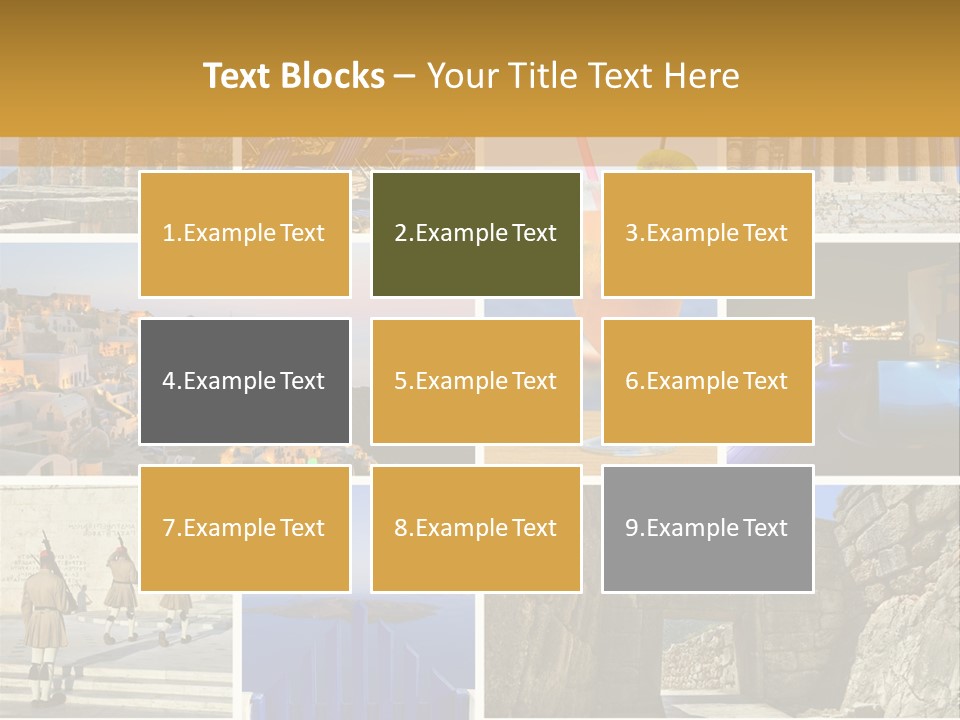 A Collage Of Different Pictures With A Drink PowerPoint Template