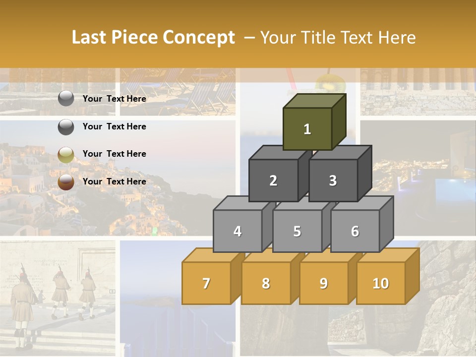 A Collage Of Different Pictures With A Drink PowerPoint Template