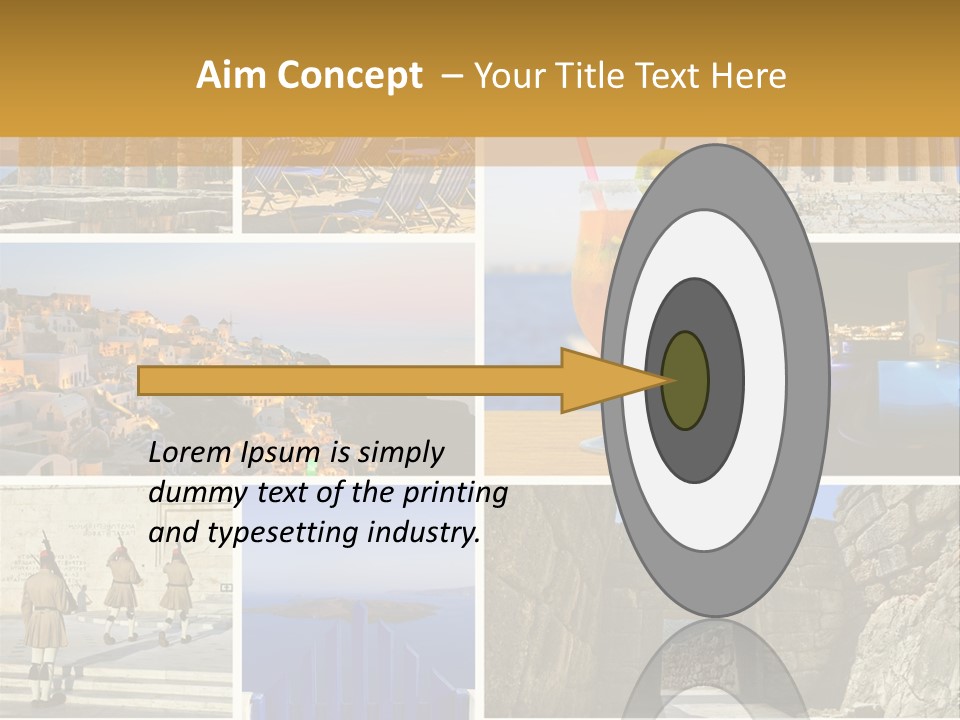 A Collage Of Different Pictures With A Drink PowerPoint Template