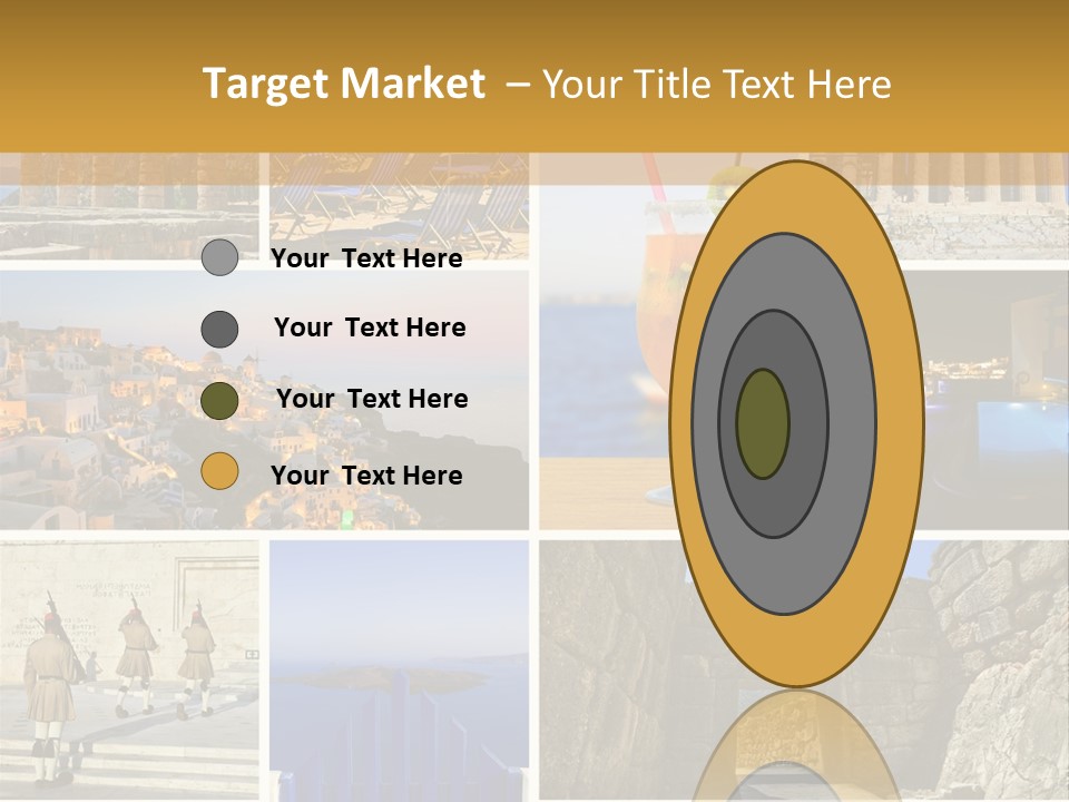 A Collage Of Different Pictures With A Drink PowerPoint Template