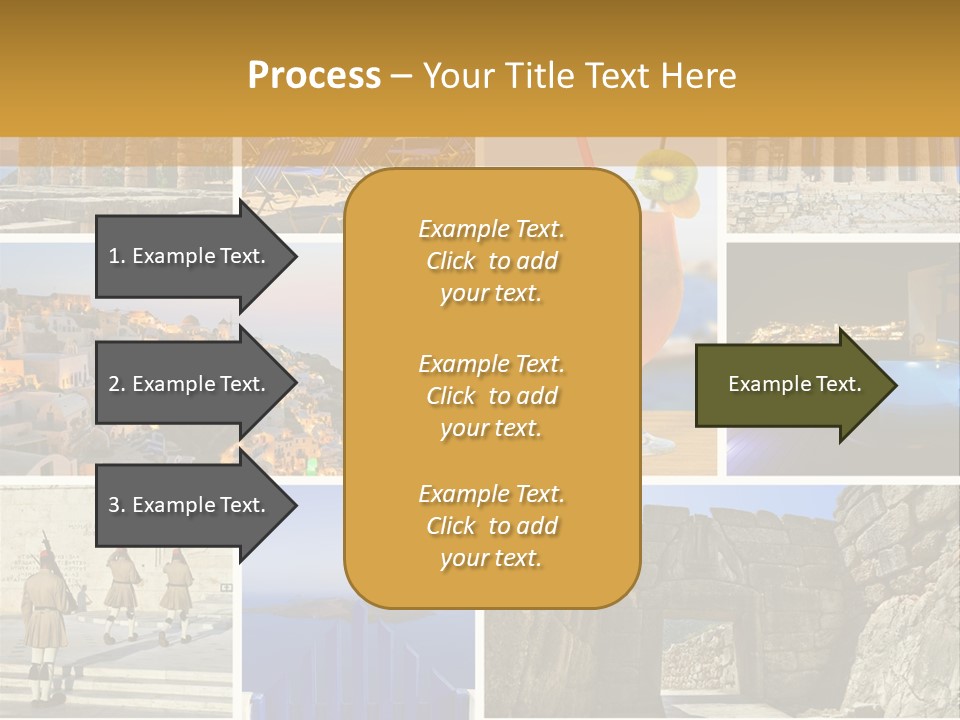 A Collage Of Different Pictures With A Drink PowerPoint Template