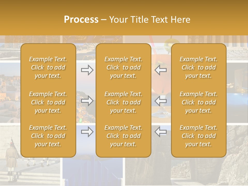 A Collage Of Different Pictures With A Drink PowerPoint Template