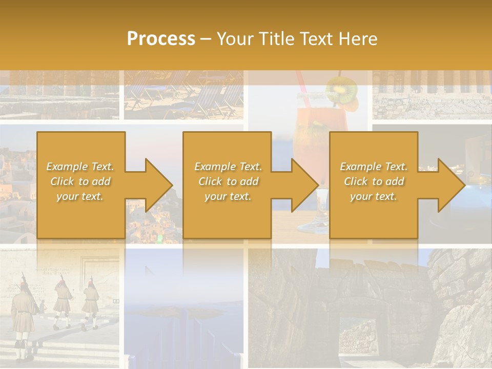 A Collage Of Different Pictures With A Drink PowerPoint Template