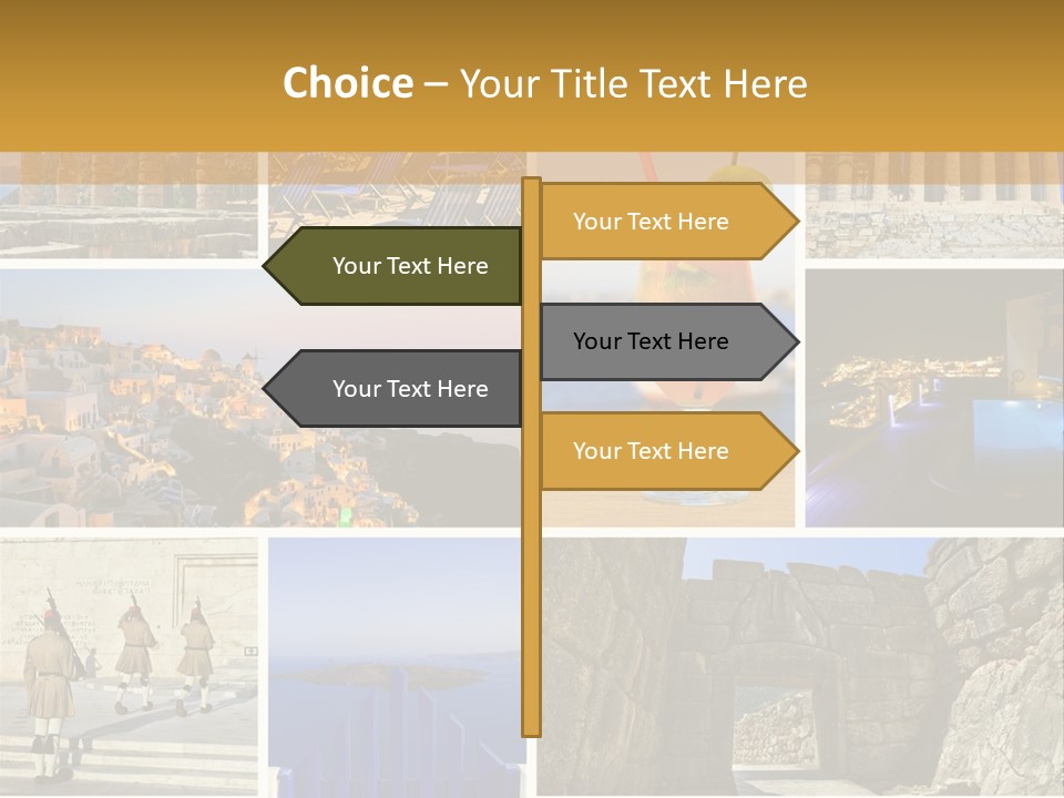 A Collage Of Different Pictures With A Drink PowerPoint Template