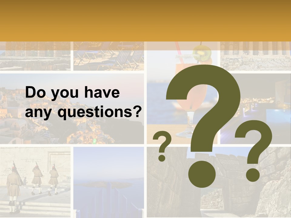 A Collage Of Different Pictures With A Drink PowerPoint Template