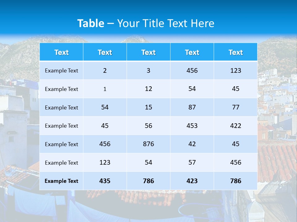 A View Of A City With Mountains In The Background PowerPoint Template