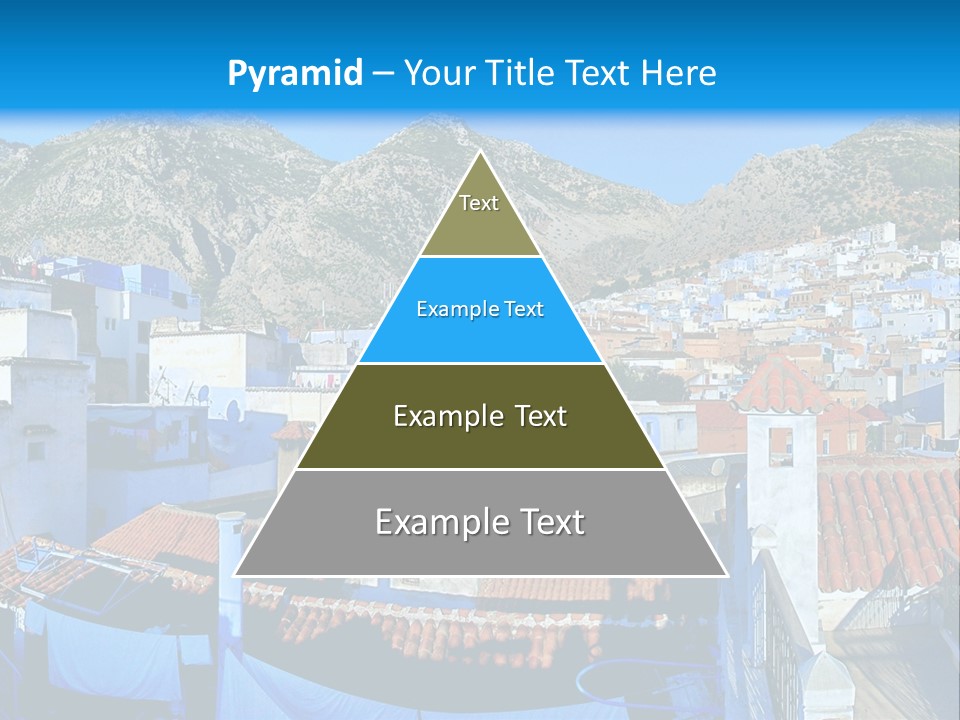 A View Of A City With Mountains In The Background PowerPoint Template