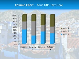 A View Of A City With Mountains In The Background PowerPoint Template