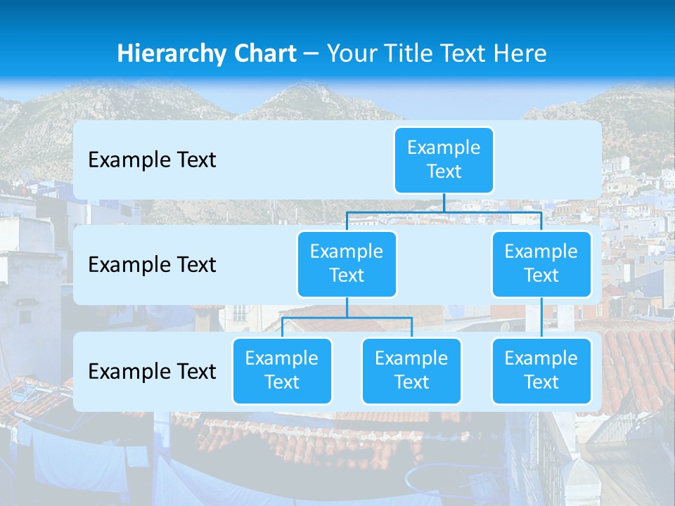 A View Of A City With Mountains In The Background PowerPoint Template