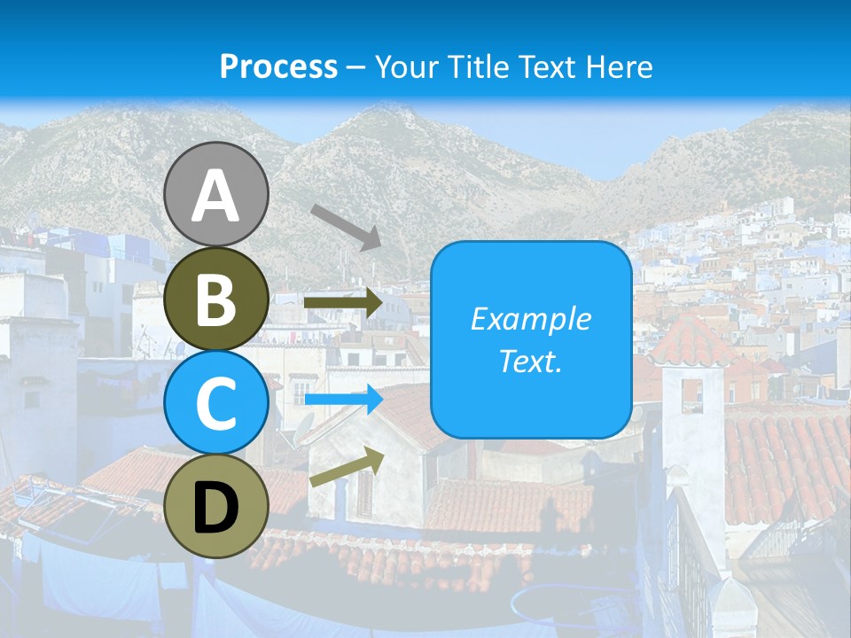 A View Of A City With Mountains In The Background PowerPoint Template
