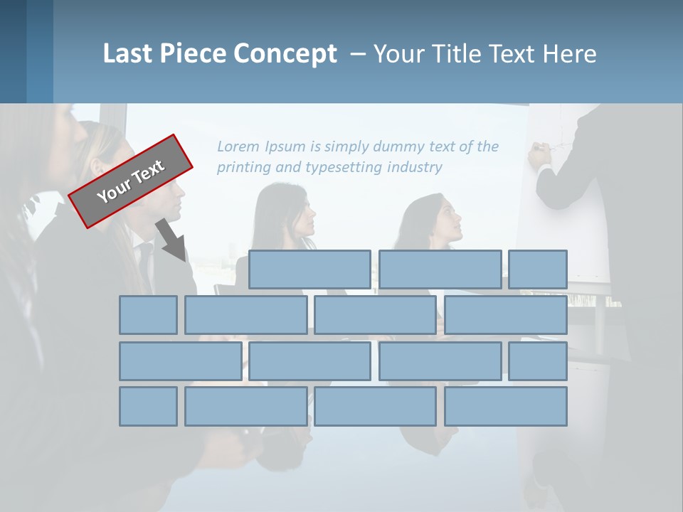 A Group Of Business People Sitting Around A Table PowerPoint Template