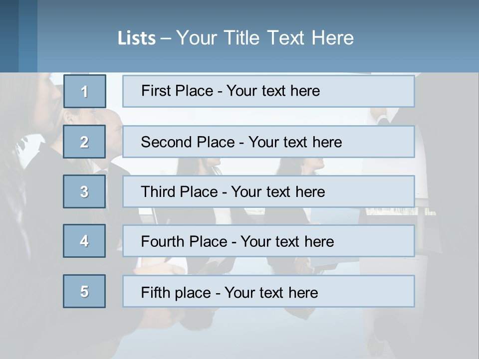 A Group Of Business People Sitting Around A Table PowerPoint Template