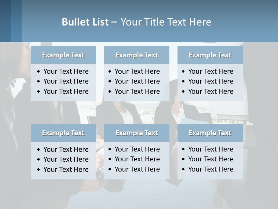 A Group Of Business People Sitting Around A Table PowerPoint Template