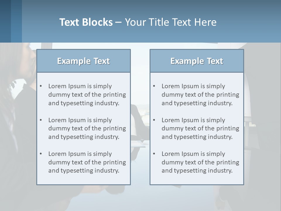 A Group Of Business People Sitting Around A Table PowerPoint Template