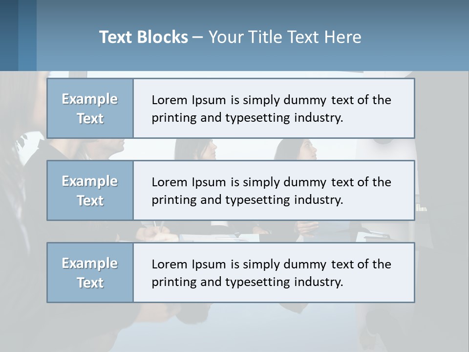 A Group Of Business People Sitting Around A Table PowerPoint Template