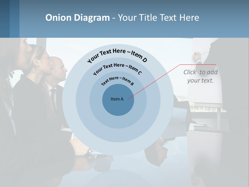 A Group Of Business People Sitting Around A Table PowerPoint Template