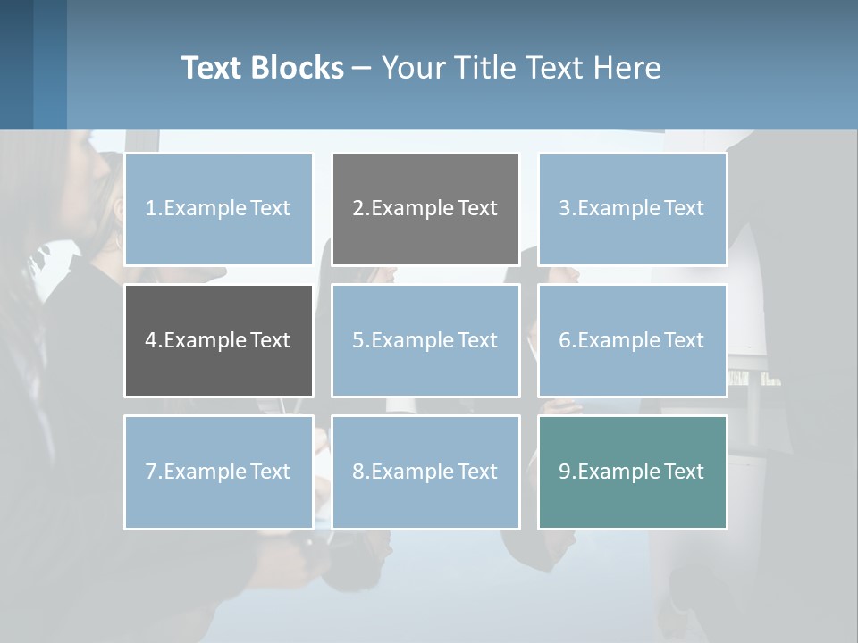 A Group Of Business People Sitting Around A Table PowerPoint Template